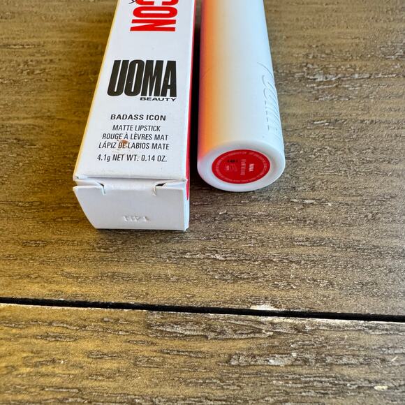 UOMA Beauty Badass Icon Matte Lipstick 0.14oz Shade Nina NIB Icon Cocoa - Picture 4 of 7